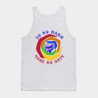 Do No Harm Take No Shit Rainbow Tank Top